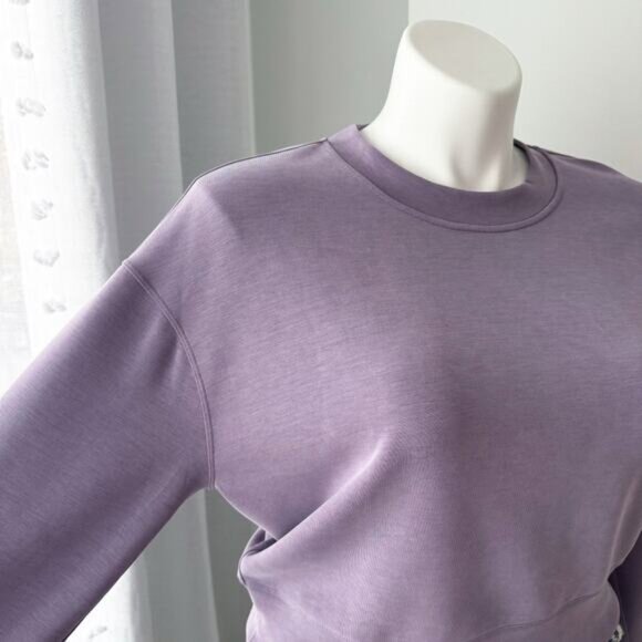Lululemon Perfectly Oversized Cropped Crew SoftstremeDusky Lavender Women’s 6 - Picture 2 of 9